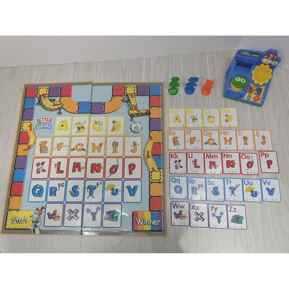 LeapFrog Letter Factory Board Game Talking Alphabet Learning Toy USED READ